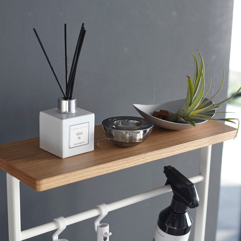 Portaombrelli Sospeso Con Piano In Legno