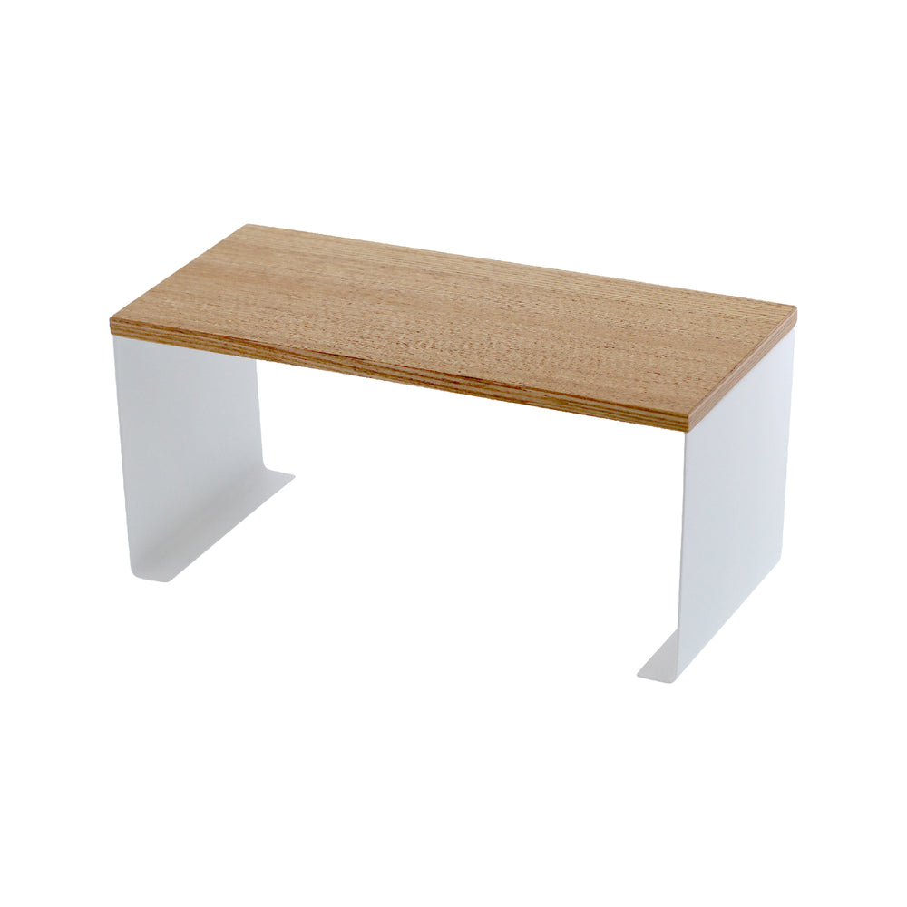 Supporto da cucina impilabile slim con piano in legno