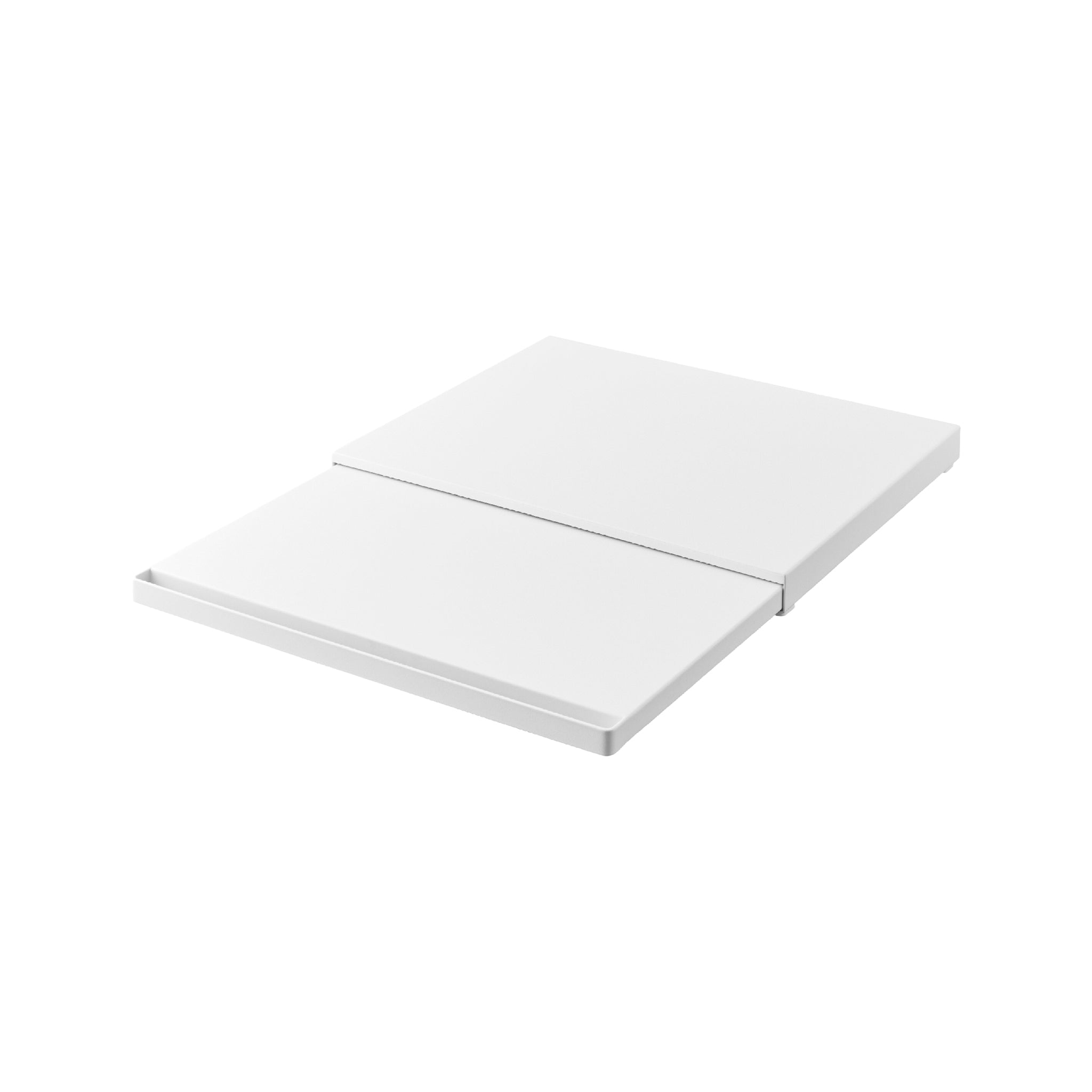 Tradineur Vassoio Per Frigorifero In Plastica Bianca, Capacità 2,1 Litri, Dimensioni 34x20,5x4,5 Cm, Adatto A Microonde E Freezer