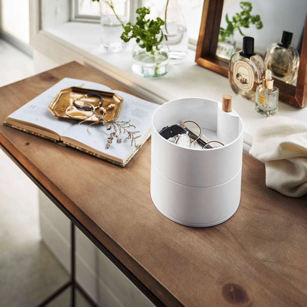 Scatola porta accessori profonda a 2 livelli