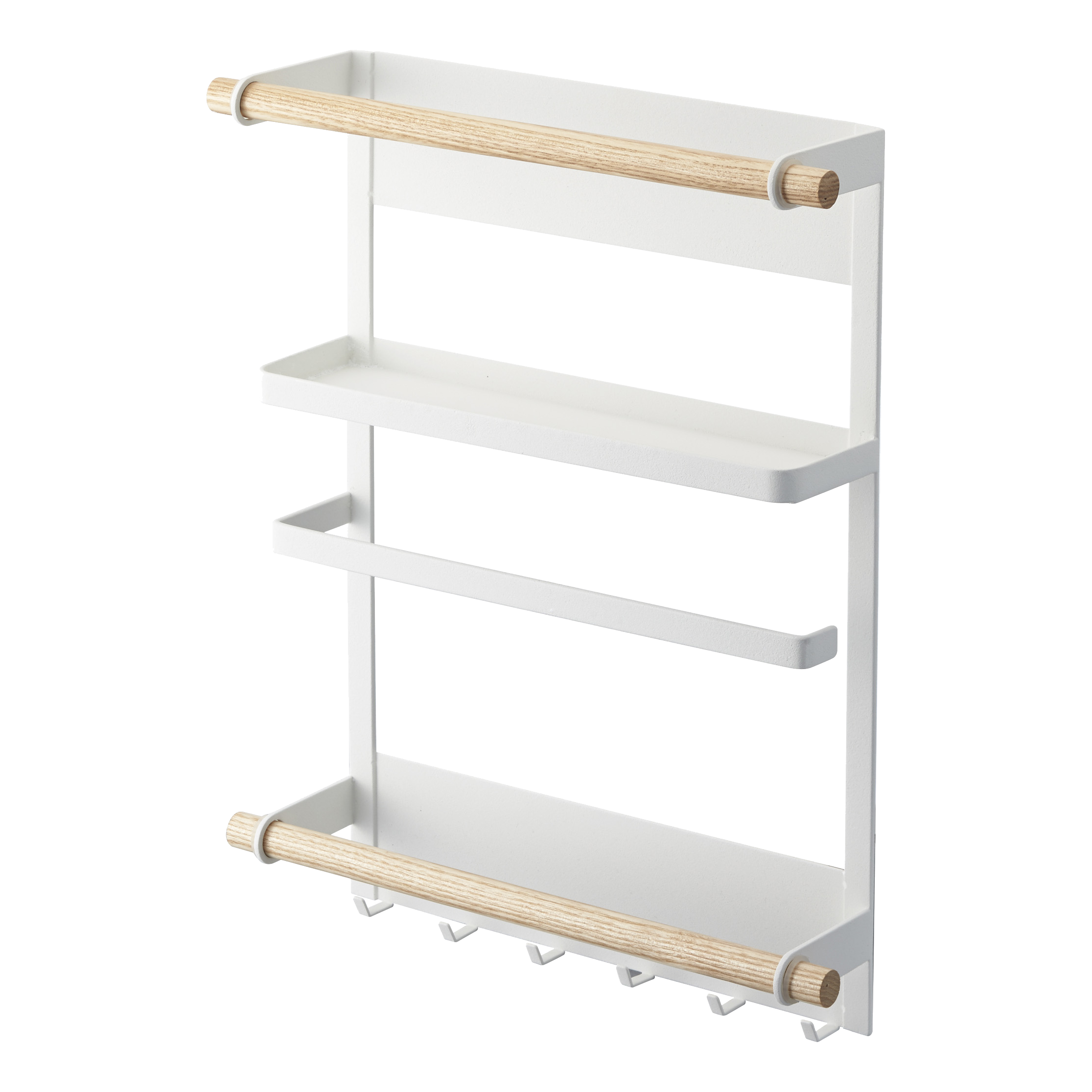 Yamazaki Home Plate Magnet Laundry Hanger Storage Rack | Small