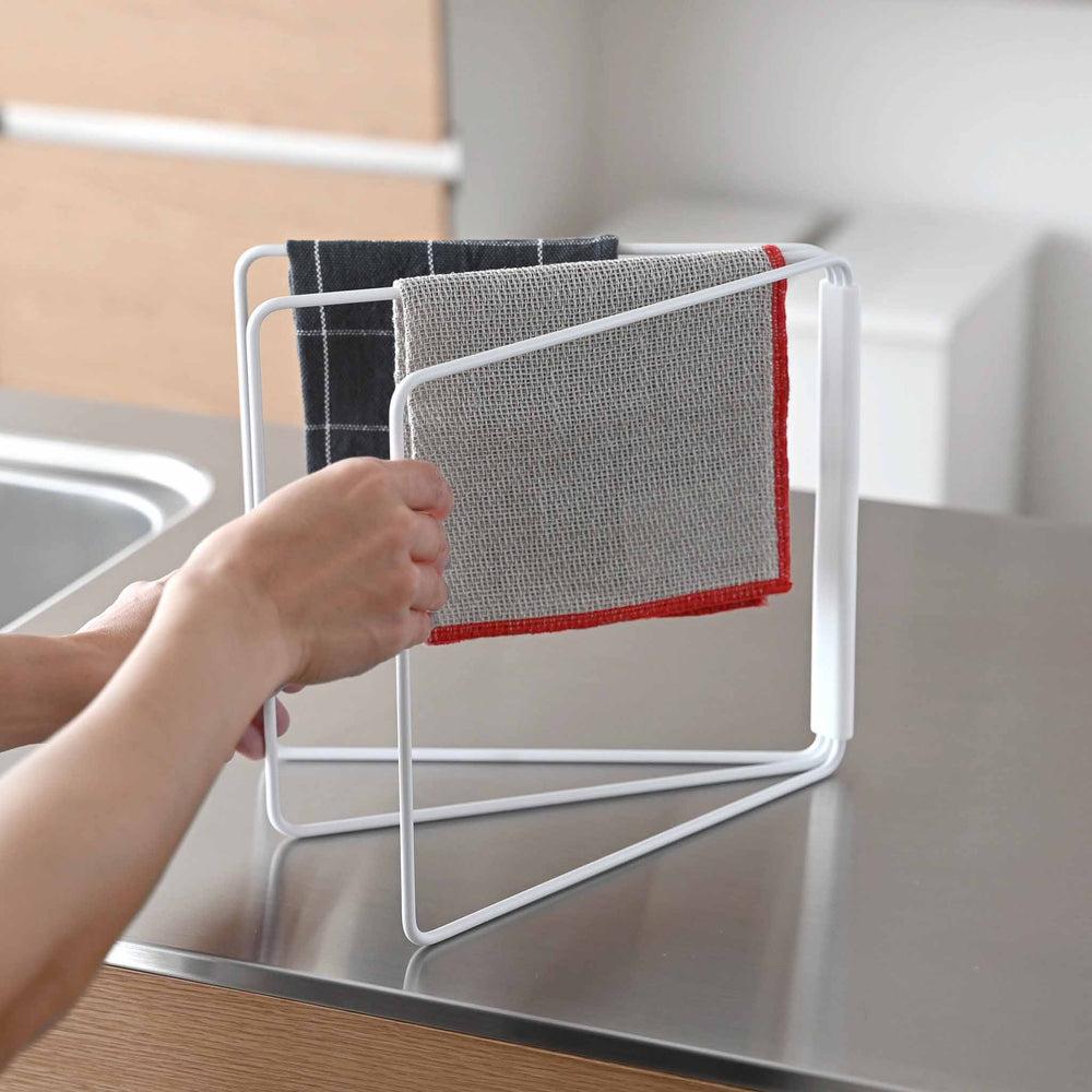 spüllappen aufbewahrung Faltbarer Geschirrtuchhalter – Yamazaki Home Europe