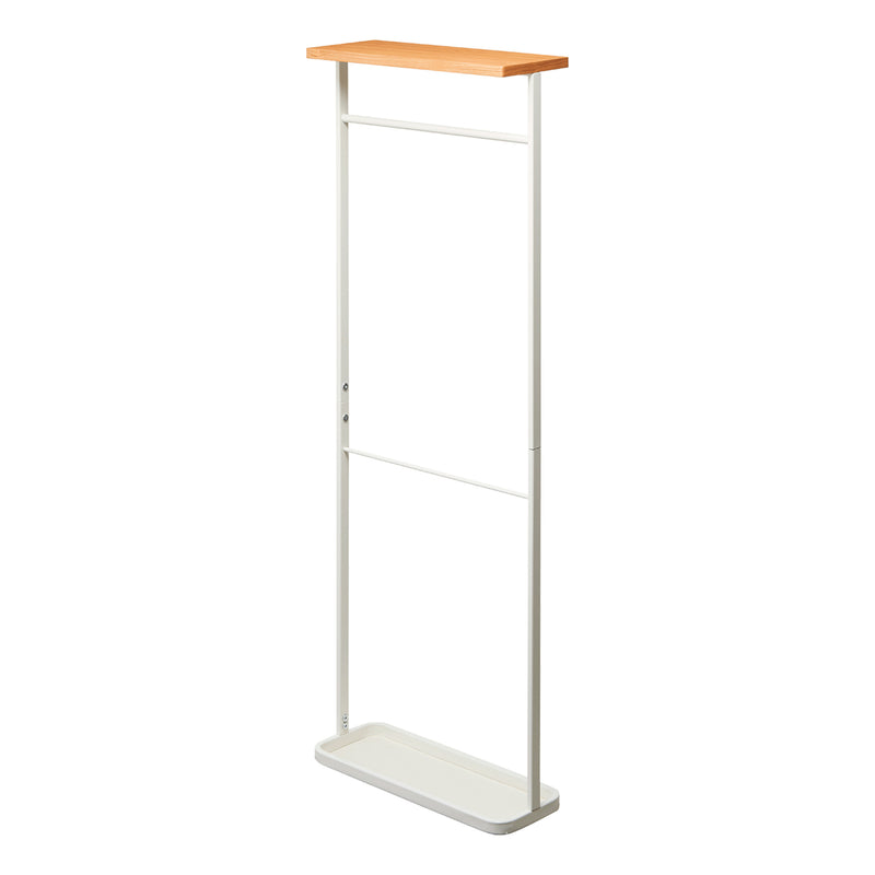 Porte-parapluie avec tablette en bois