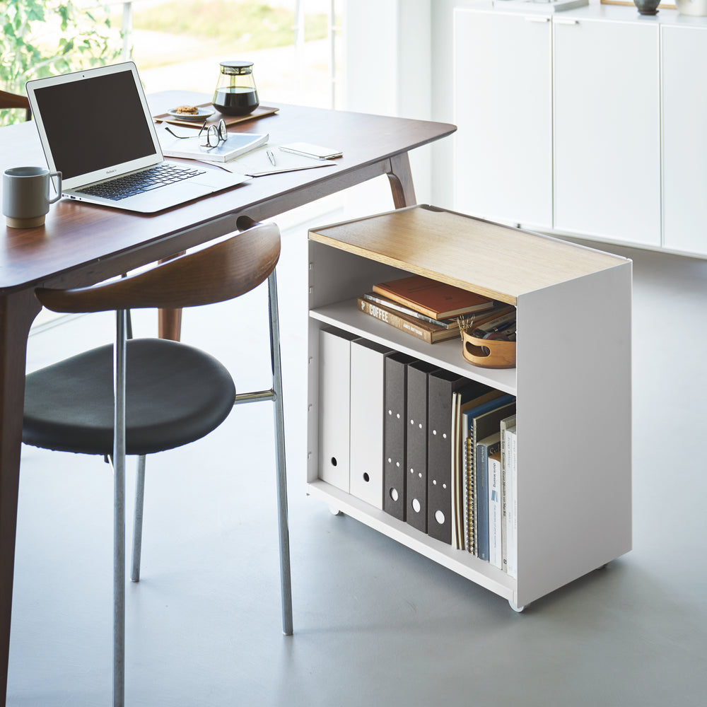 Semi-Closed Wood-Top Storage Wagon – Yamazaki Home Europe