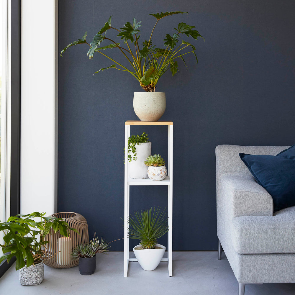 2-Tiered Wood-Top Shelf – Yamazaki Home Europe