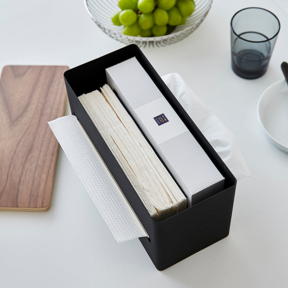 希少✤ DOUBLE SIDED TISSUE CASE COLOR: GRAY Double-Sided Tissue Case – Yamazaki Home Europe