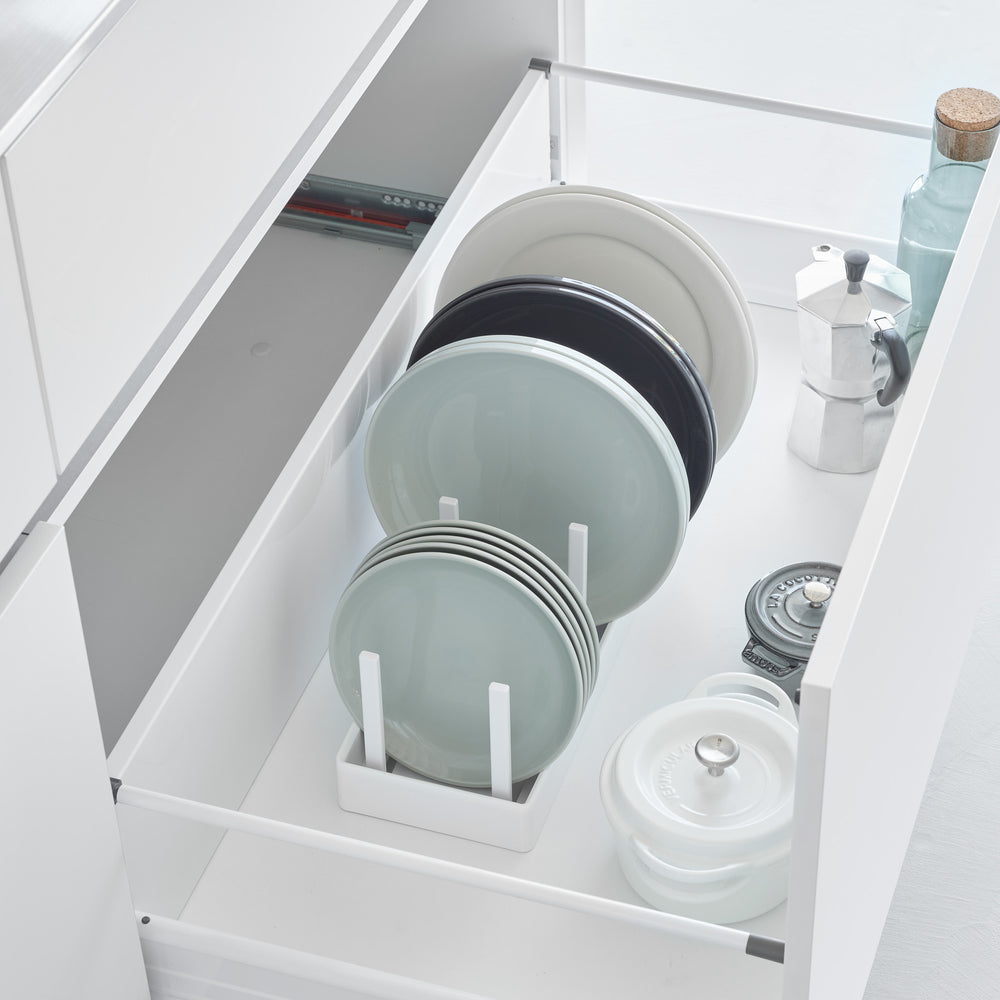 pfannen aufbewahrung ikea Breitenverstellbarer Topf- & Pfannen-Organizer – Yamazaki Home Europe