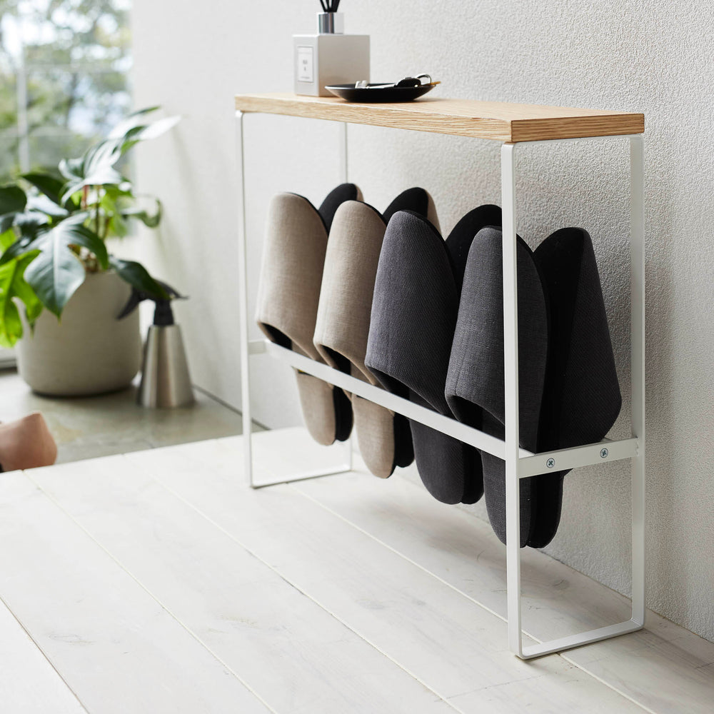 Wood-Top Slipper Rack – Yamazaki Home Europe
