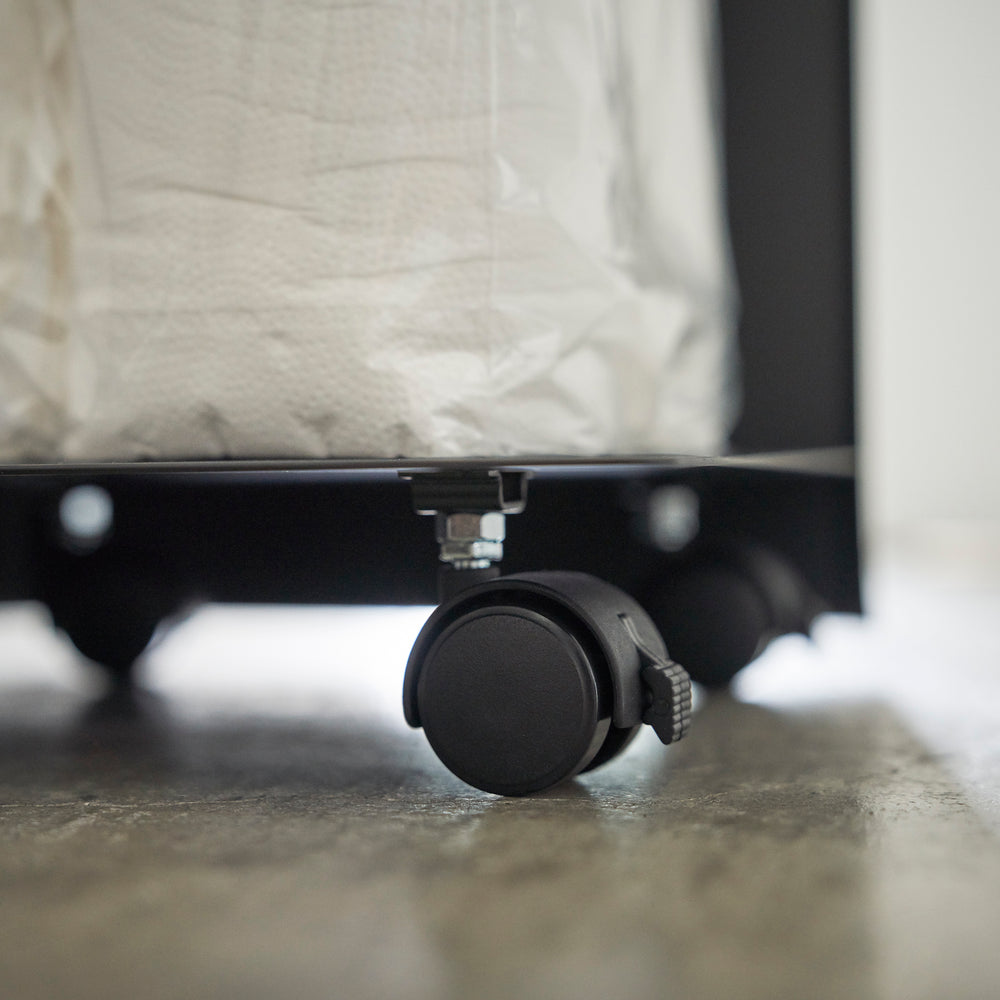 Rangement pour papier hygiénique à roulettes