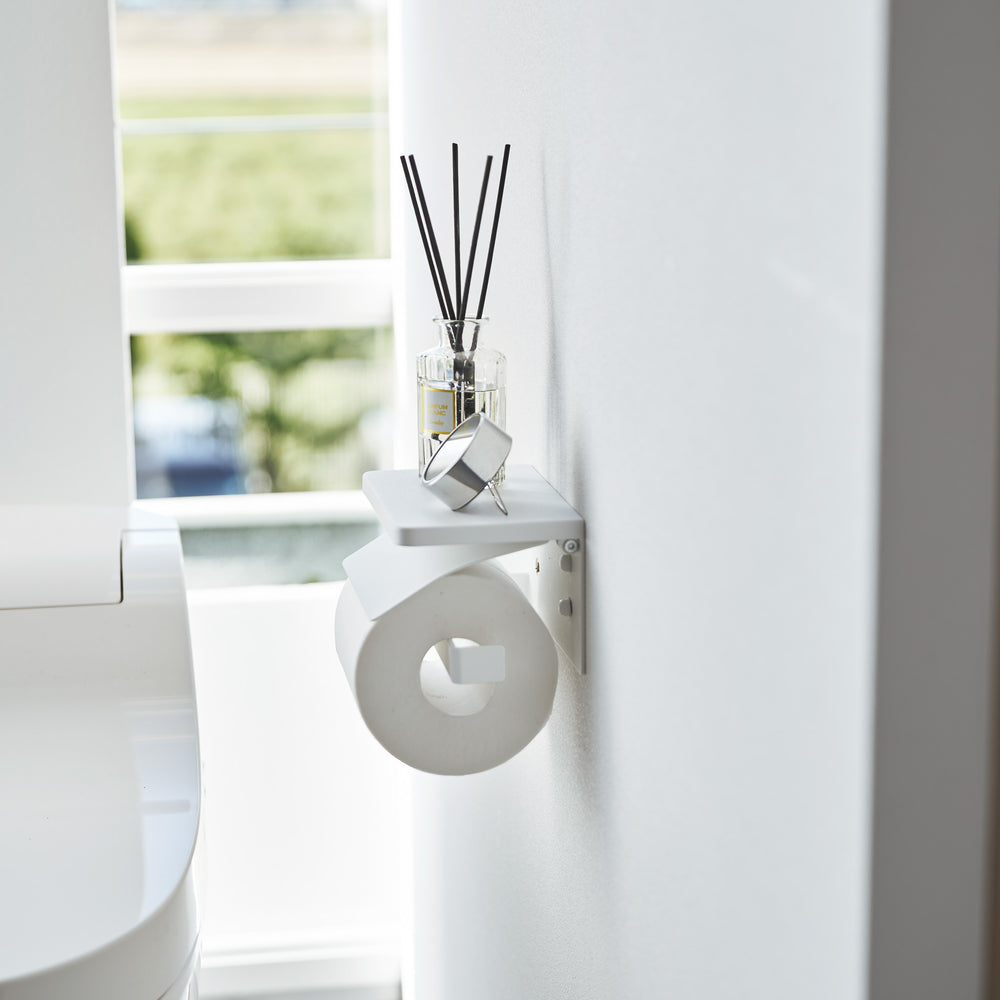 Piantana Porta Rotoli Carta Igienica Bagno HLP: 65x22x18 cm Ferro Cartaigienica