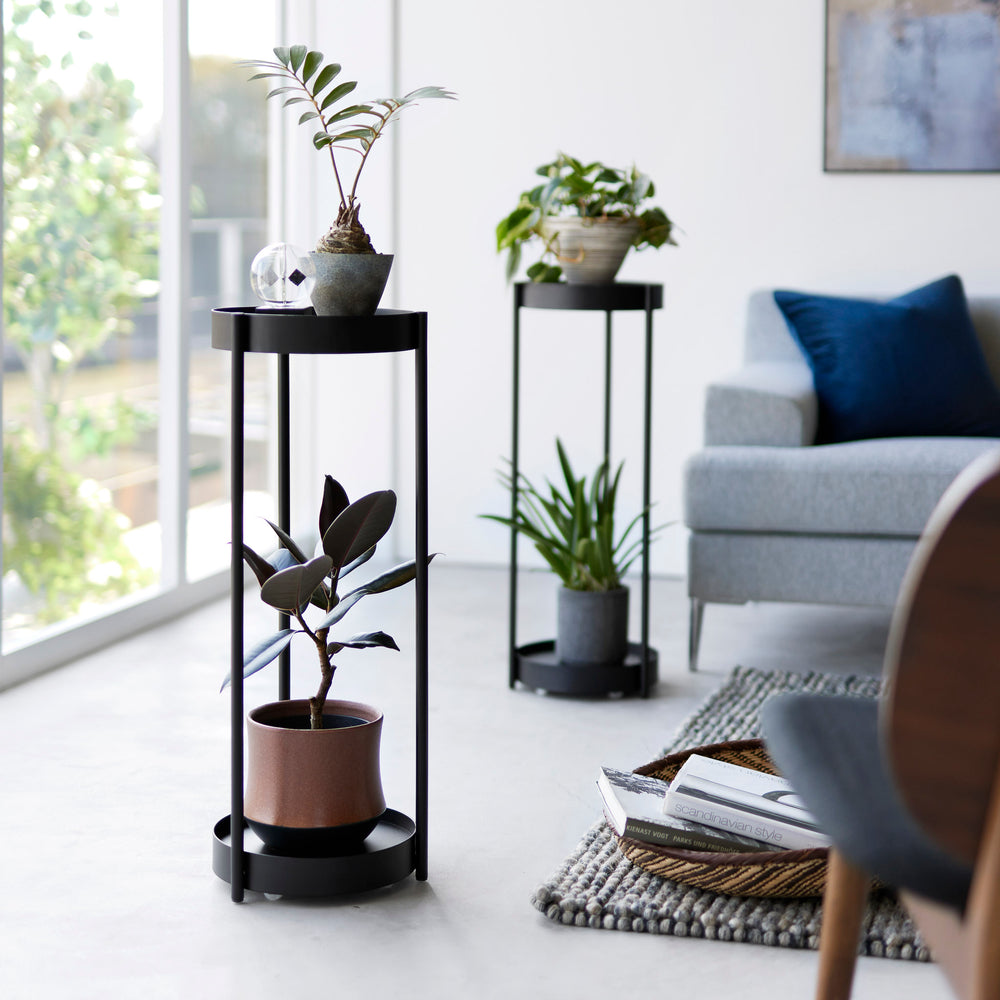 plant pot stand on casters 2-Tiered Plant Stand with Casters – Yamazaki Home Europe