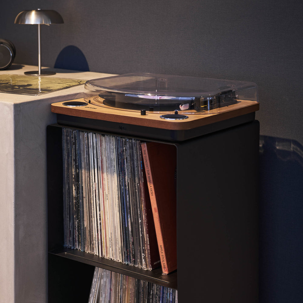 ぽ*ん様 Vinyl Player Record Rack Record Player Stand With Vinyl Storage Cart, Record Player T