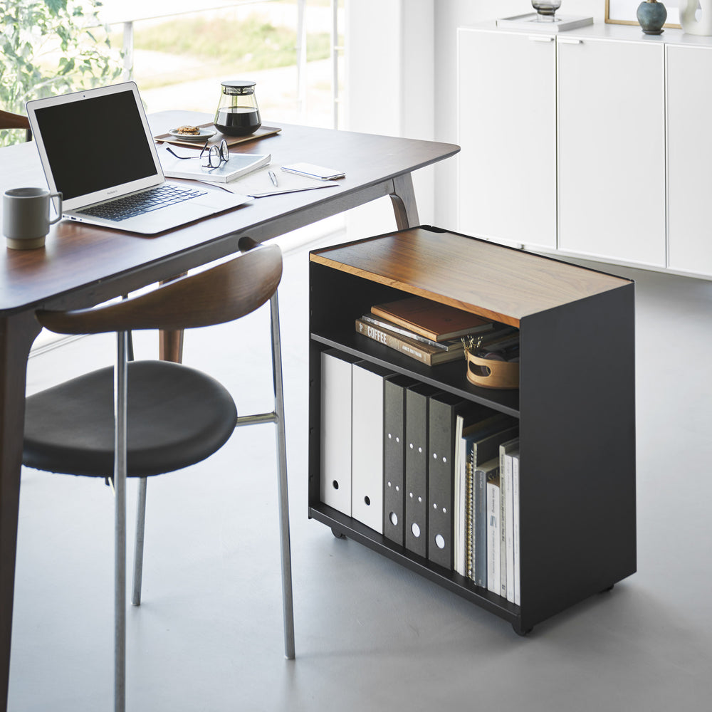 Semi-Closed Wood-Top Storage Wagon – Yamazaki Home Europe