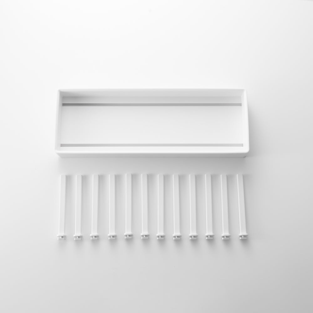 Yamazaki Supporto Per Coperchi Pentole: Organizer Da Cucina Bianco, 17x13,5x47 Cm