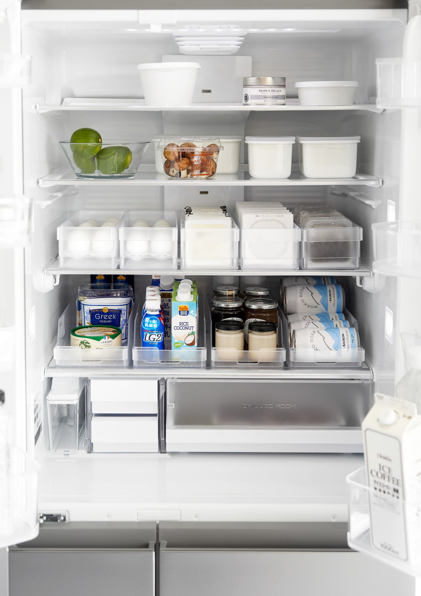 Unique Impression Set mit 8 Stapelbaren Kühlschrank-Organizern –  Transparente Aufbewahrungsbehälter mit Griffen – Organizer-Boxen für  Kühlschrank, Schrank, Speisekammer, Snacks, Dosen, Küche : :  Küche, Haushalt & Wohnen