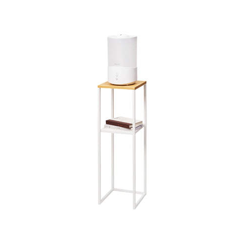 2-Tiered Wood-Top Shelf