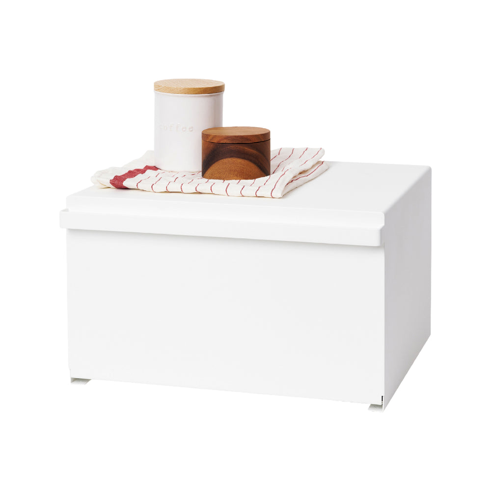 Yaazaki Hoe Bread Box Kitchen Counter Container Holder | Steel | Food Yaazaki Hoe Bread Box Kitchen Counter Container Holder | Steel | Food