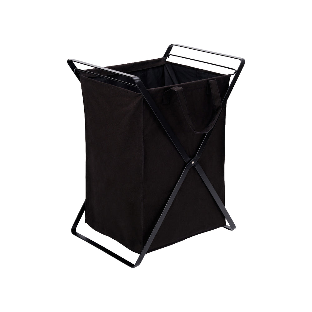 Panier à linge avec sac à linge amovible et couvercle Beige env. 60 l