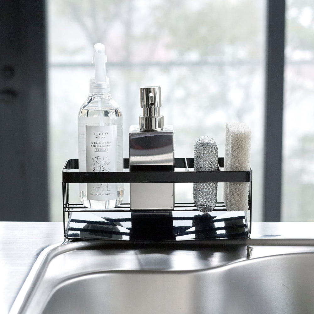 küche aufbewahrung spülmittel Spülbecken-Organizer mit Abfluss – Yamazaki Home Europe