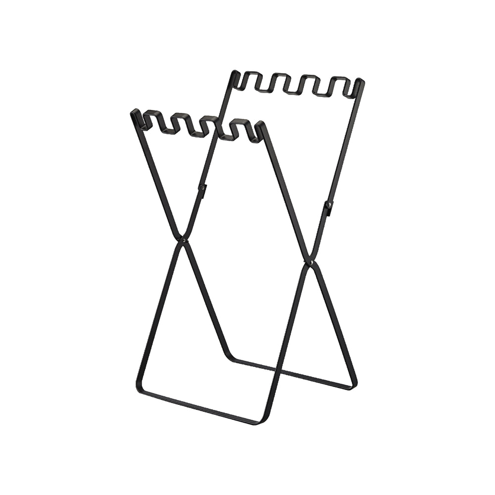 Yamazaki Porta Sacchetti Di Plastica E Carta Da Cucina - In Acciaio Bianco, Design Salvaspazio