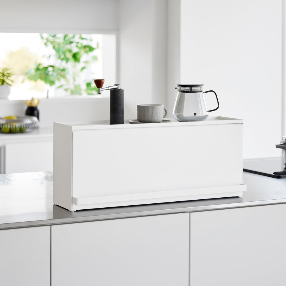 öl aufbewahrung küche schublade Halbgeschlossene Aufbewahrungsbox für die Küchenzeile – Yamazaki Home Europe