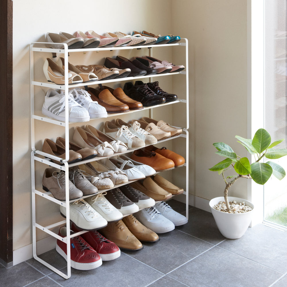 STORAGE MANIAC Schuhregal Erweiterbar – Stapelbar, Verstellbar Für Bis Zu 12 Paar Schuhe