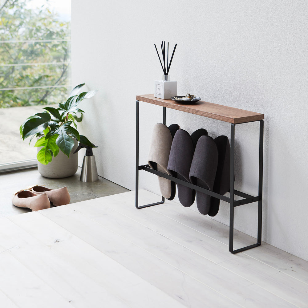 Wood-Top Slipper Rack – Yamazaki Home Europe