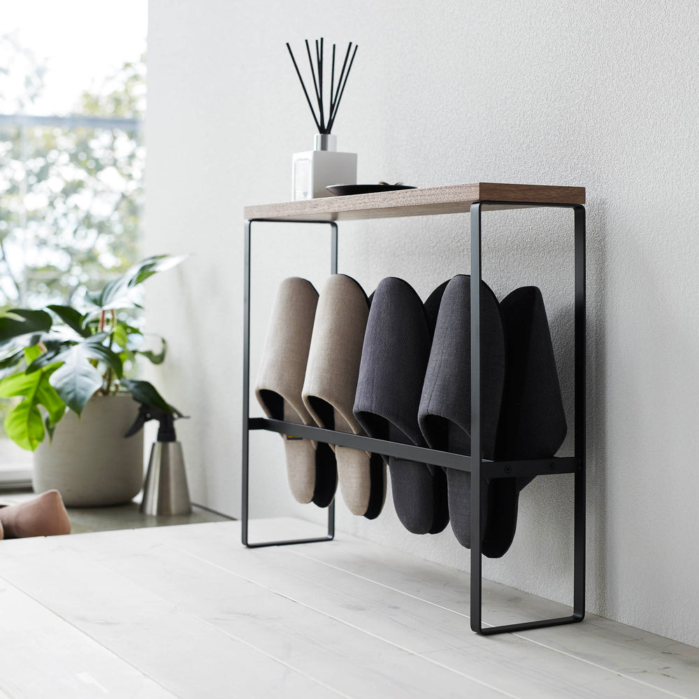 Wood-Top Slipper Rack – Yamazaki Home Europe