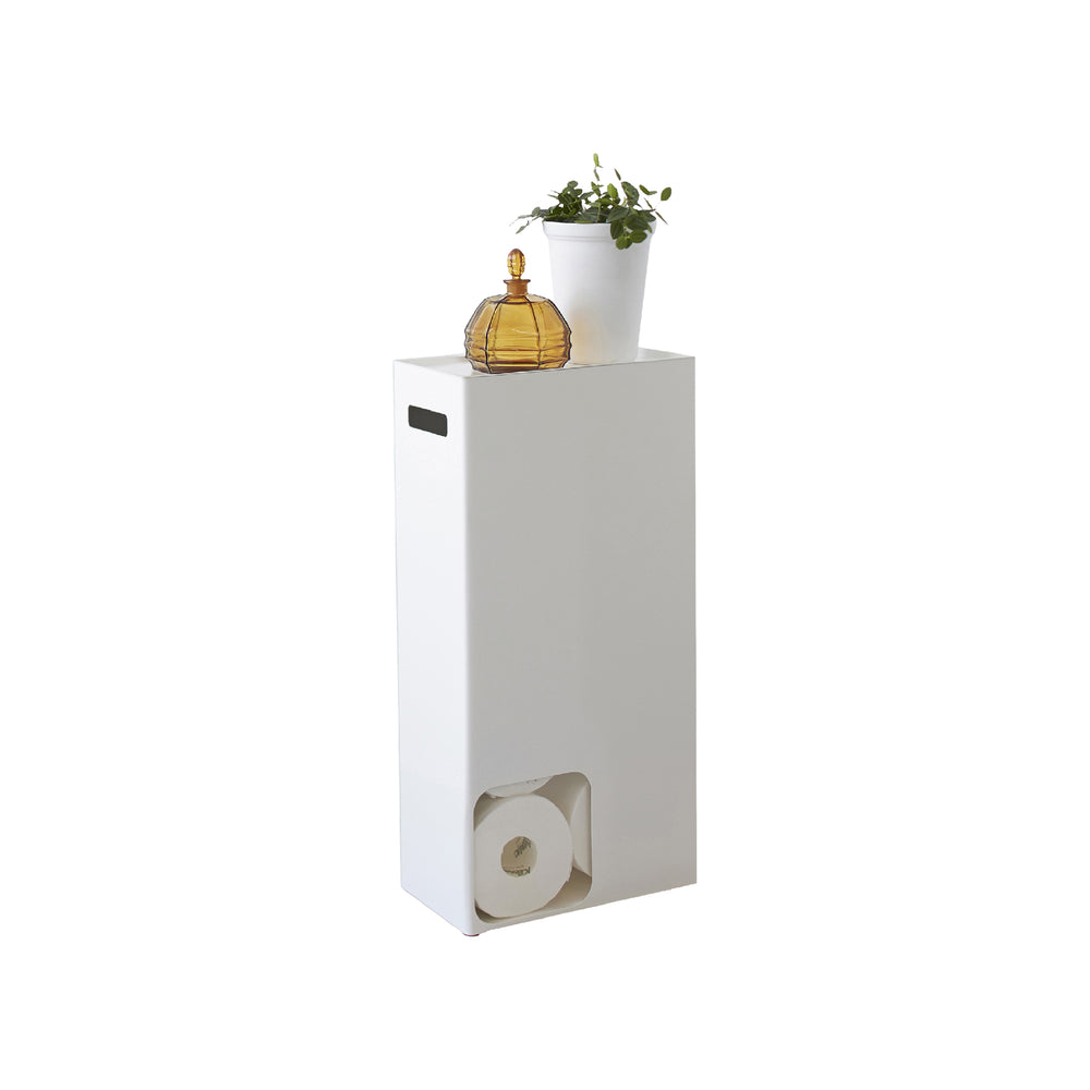 Haceka 415113 IXI - Portarotolo Carta Igienica Con Coperchio - Acciaio Inox Spazzolato - Design Industriale