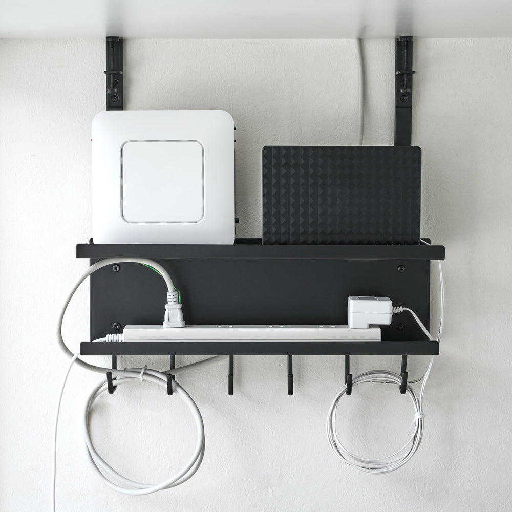 kabel aufbewahrung schublade Untertisch-Kabel- und Router-Organizer – Yamazaki Home Europe