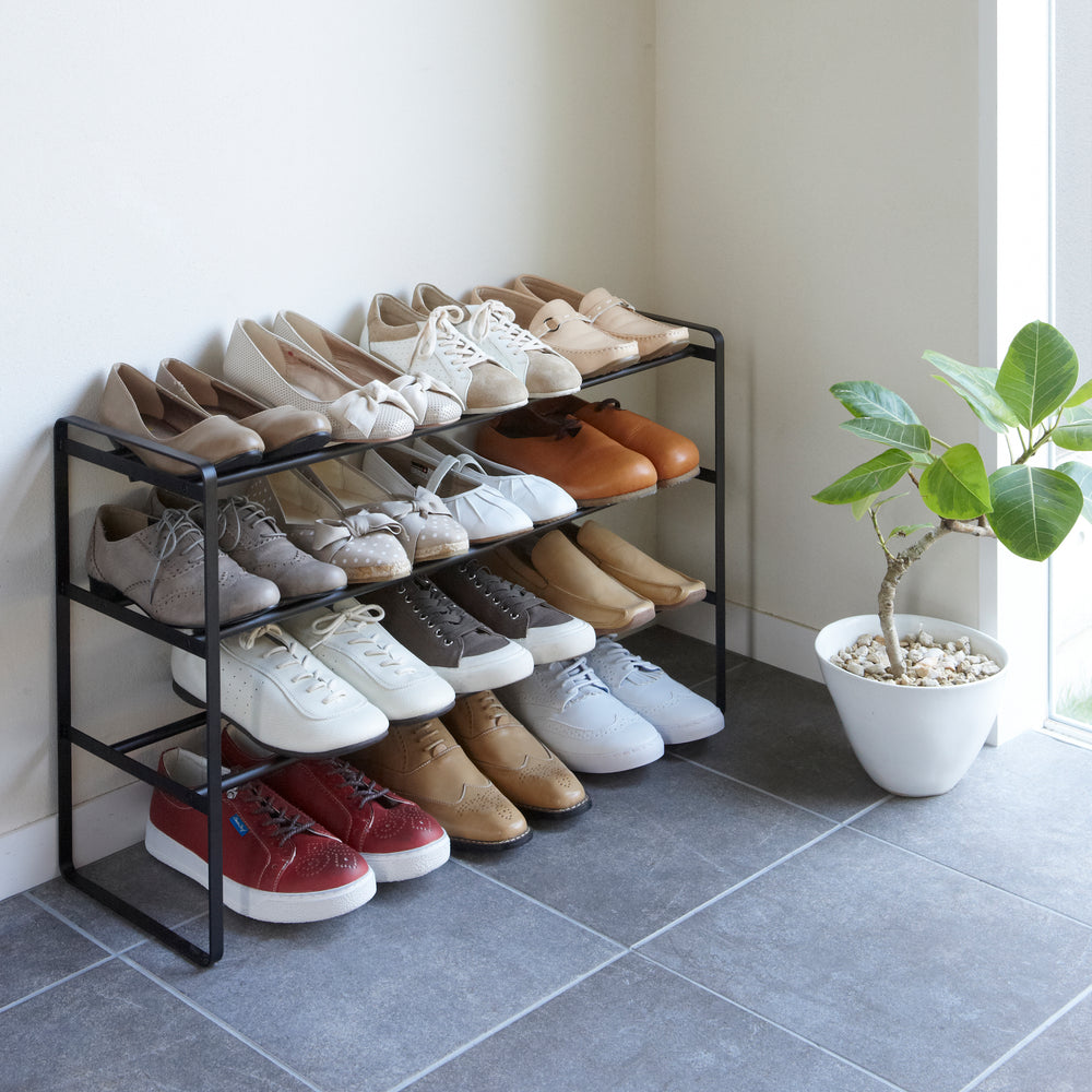 STORAGE MANIAC Schuhregal Erweiterbar – Stapelbar, Verstellbar Für Bis Zu 12 Paar Schuhe