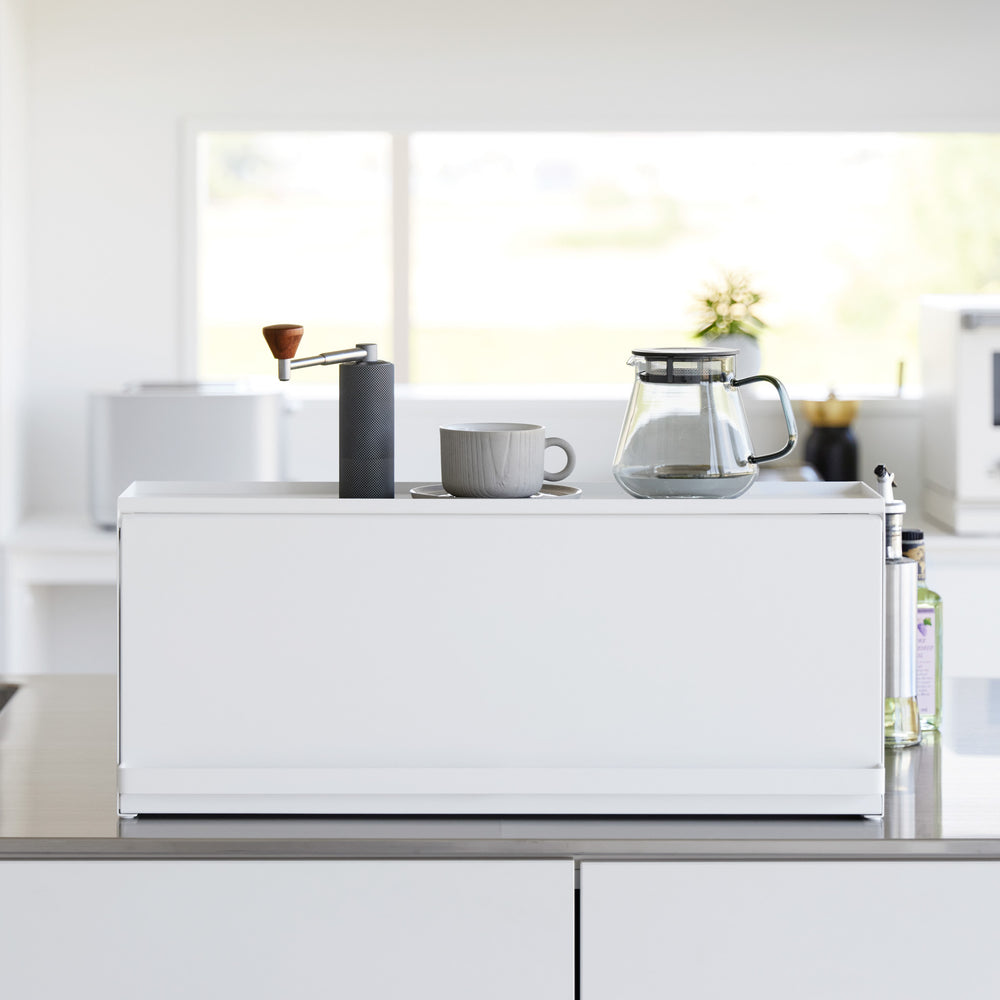 öl aufbewahrung küche schublade Halbgeschlossene Aufbewahrungsbox für die Küchenzeile – Yamazaki Home Europe