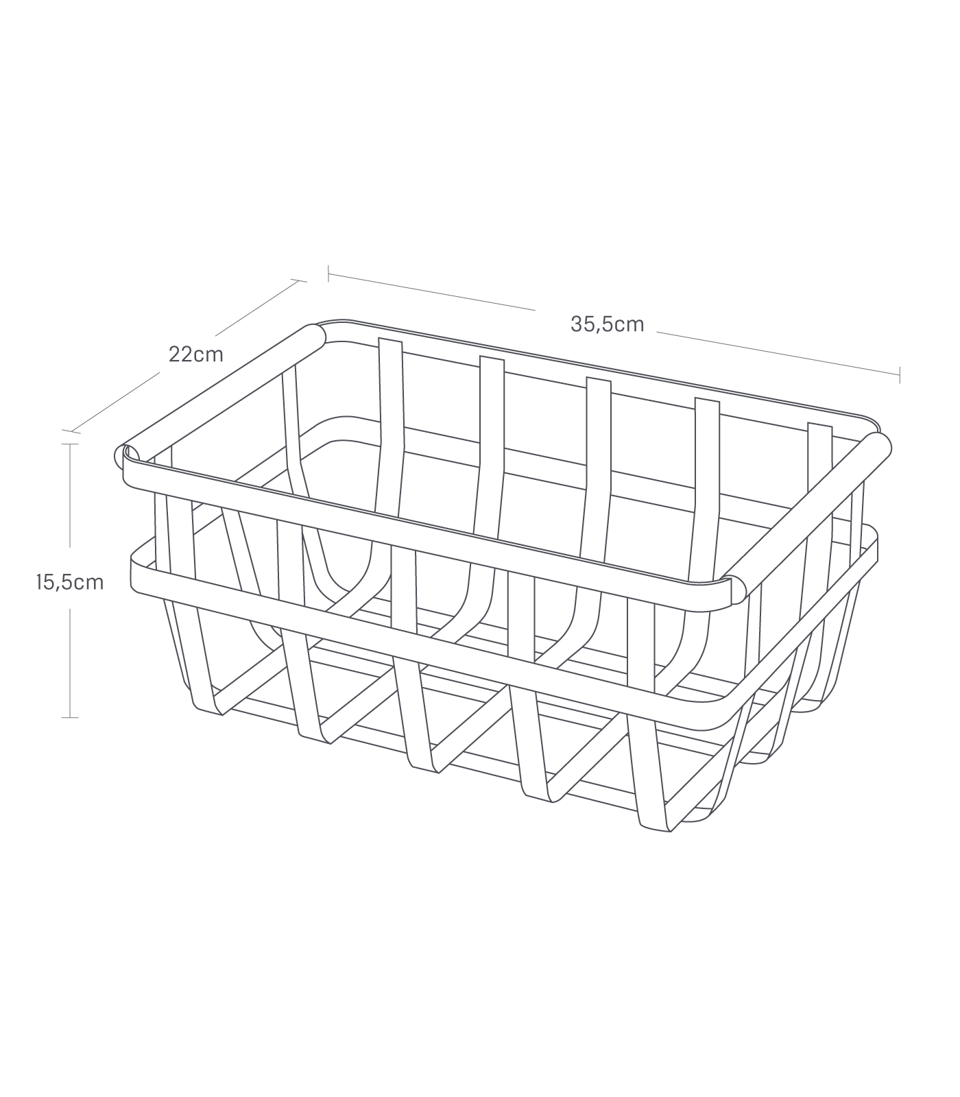 Storage Basket with 2 Handles