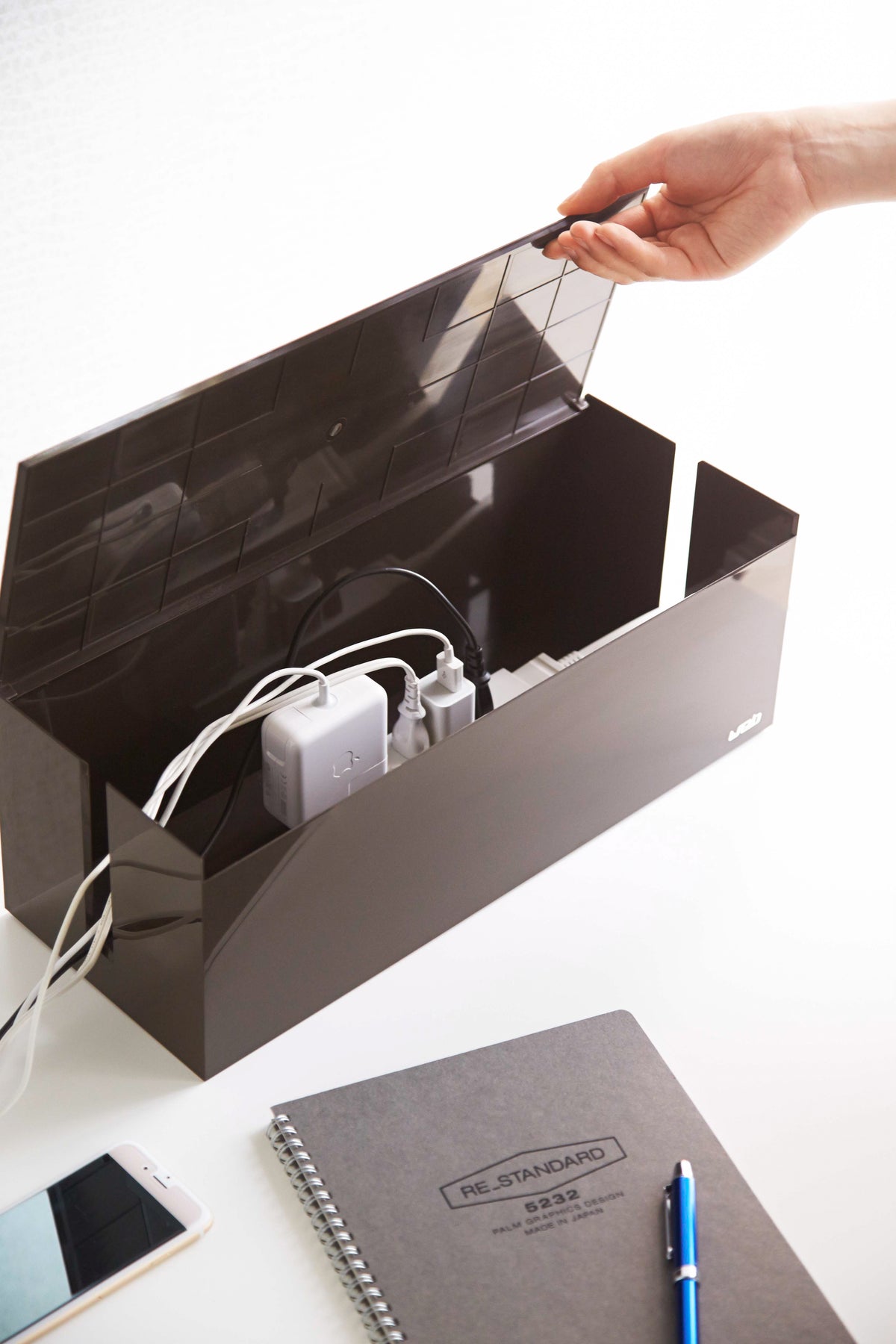 Boîte de Gestion des câbles, 5 pièces boîte de Rangement de câbles Ligne de  données boîte